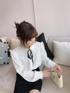 双边蕾丝韩系小衫 春装新款,女装,NIY