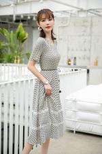 （现货）压绉连衣裙，女装连衣裙，伊娜蕾尔