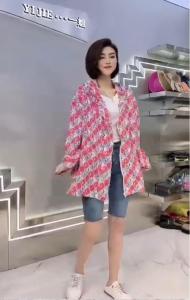 W771-1欧洲站2021夏季新款时尚内抽绳连帽防晒衣,女装,L·H·X