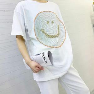 【现货】夏季笑脸重工T,女装,F，2018