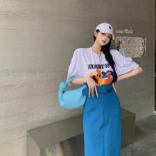高腰二件套，配腰带，女装，艾丽贝儿