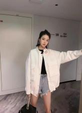春季派克风衣，女装风衣，玉米青豆
