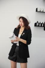 春季新款韩版修身纯色显瘦小西装，女装西装，名怡