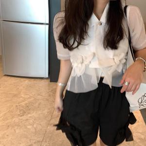 蝴蝶结短衬衫,女装衬衫,XTZ style