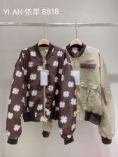 两面穿休闲棒球服，女装，依岸