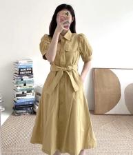 现货夏季连衣裙，女装连衣裙，茶玛