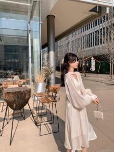 2021春季新品 闺蜜珍珠连衣裙,女装连衣裙,M.W 嫚维