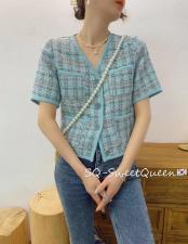 夏季新款，小香风外套,女装,MAN YU 蔓羽