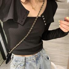 短款吊带两件套，女装背心吊带，XTZ style