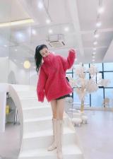 ZAF2025网红拉连套头百分百羊毛颗粒外套，女装，L·H·X