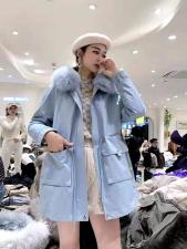 ZHG8119欧货可拆卸真狐狸毛领内胆獭兔毛时尚派克，女装，L·H·X
