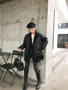 西装领羽绒服,女装西装,玉米青豆