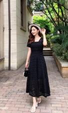 【现货】夏季新款优雅气质蕾丝连衣裙，女装连衣裙，芷炫