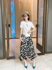 2021夏装裙子加T，女装，罗漫迪飛