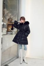 冬季新款大毛领羽绒服，女装羽绒服，菲莎比娅