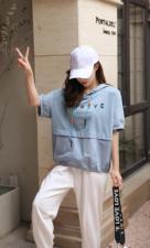 夏季小衫，兰色，粉色，白色。，女装，英雅姿秀