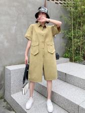 2021年A8812连体裤女宽松抽绳收腰大码休闲五分裤阔腿裤，女装连体裤，衣宫主