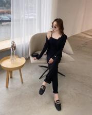 香丽迪针织三件套百搭休闲套装女，女装套装/套裙，香丽迪