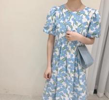碎花连衣裙，女装连衣裙，EVE