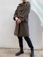 【现货】简约呢料牛角扣大衣 mLXL，女装，FUMEI赋美