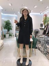 【现货】V领木耳边针织连衣裙，女装连衣裙，艾丹迪蔓