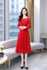 现货，蕾丝连衣裙，女装连衣裙，金典明美