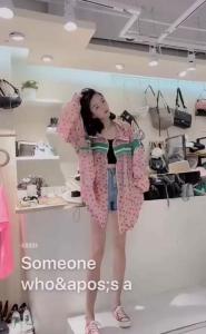 DG889欧洲站2021夏季新款连帽碎花下摆抽绳拼接薄款防晒,女装,L·H·X