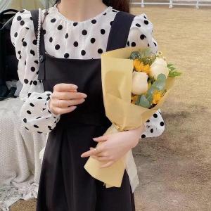 波点气质连衣裙两件套，女装连衣裙，Waves smile