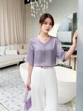 醋酸气质款小衫，女装，妙黎秀