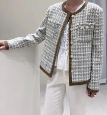 气质重工小香风淑女现货，女装，EVE