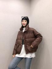 DG851韩版新款时尚立领保暖百分百羽绒服，女装羽绒服，L·H·X