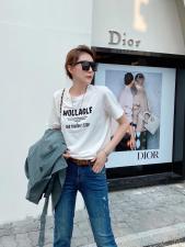 DG878时尚简约休闲风格字母印花百搭T，女装，L·H·X