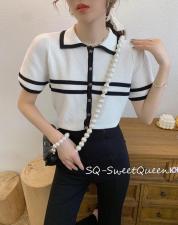 夏季新款，针织小衫，女装，MAN YU 蔓羽