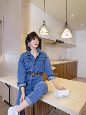 牛仔连体裤，女装连体裤，莎奈儿