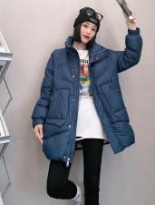 DG839欧货大口袋立领拉链百分百羽绒外套，女装，L·H·X