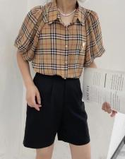 格子衬衫，女装衬衫，迪黎