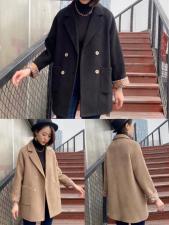 呢子大衣，女装，烟雨美人