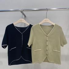 新品丝麻针织开衫，女装，BAIBIANYIYI