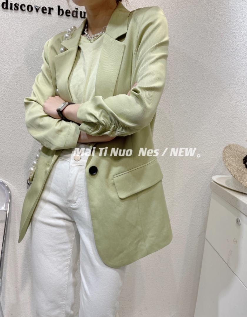 女人味薄料西装，好卖，女装西装，麦缇诺