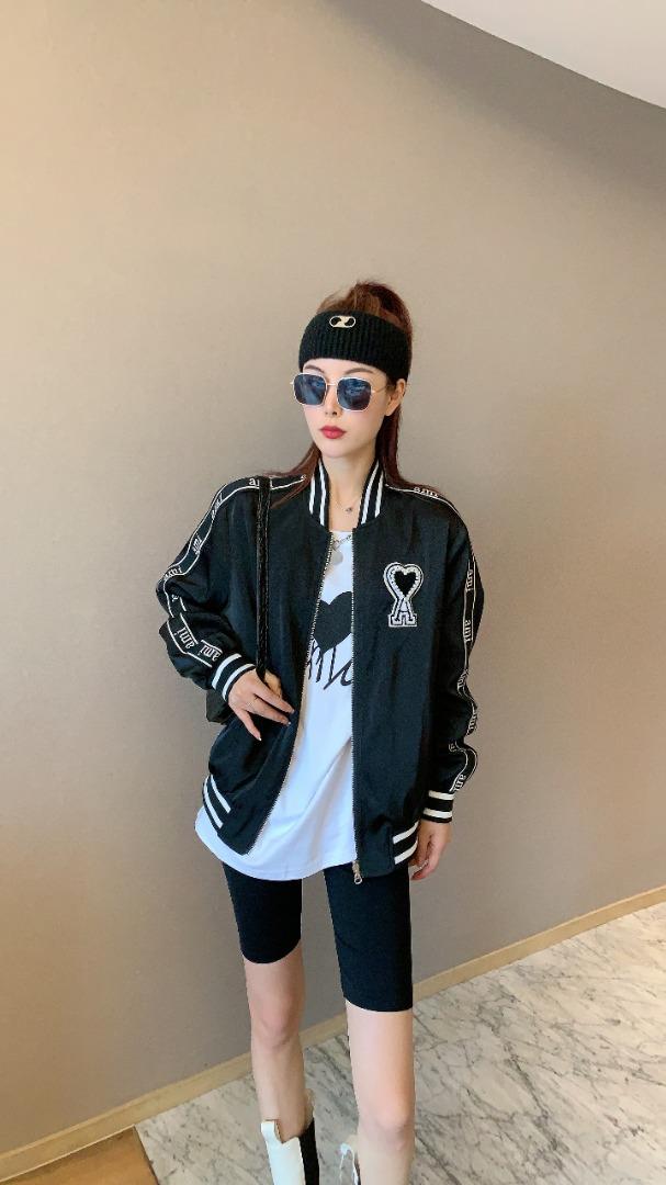 时尚棒球服，黑色，白色，绿色，3个尺码(m，L，ⅹL)，女装，湘怡服饰