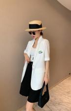 夏季新款休闲西装，女装西装，水锦红