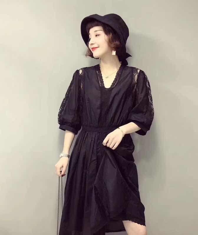 天丝蕾丝裙，女装，媞默