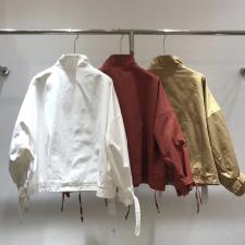 DG861早春新款立领纯色简约百搭外套，女装，L·H·X