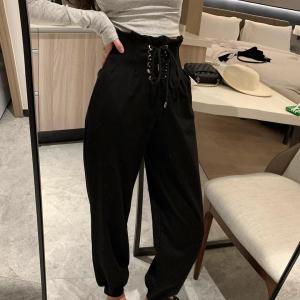 8965气眼高腰卫裤,女装休闲裤,XTZ style
