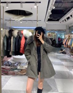 派克大毛领羽绒服,女装羽绒服,缤缦