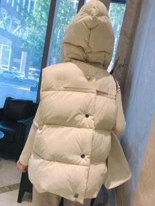 重工羽绒马甲 设计感超强 轻柔保暖 两个码,女装马夹,蓝衣可