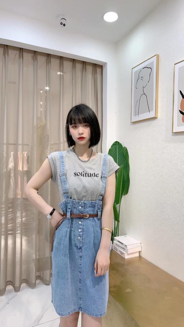牛仔两件套，女装，吸引力