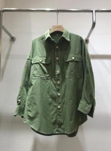 ZCL502春季新款纯色两口袋休闲百搭时尚衬衫,女装衬衫,L·H·X