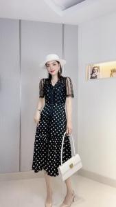 夏季波点连衣裙,女装连衣裙,佳 其