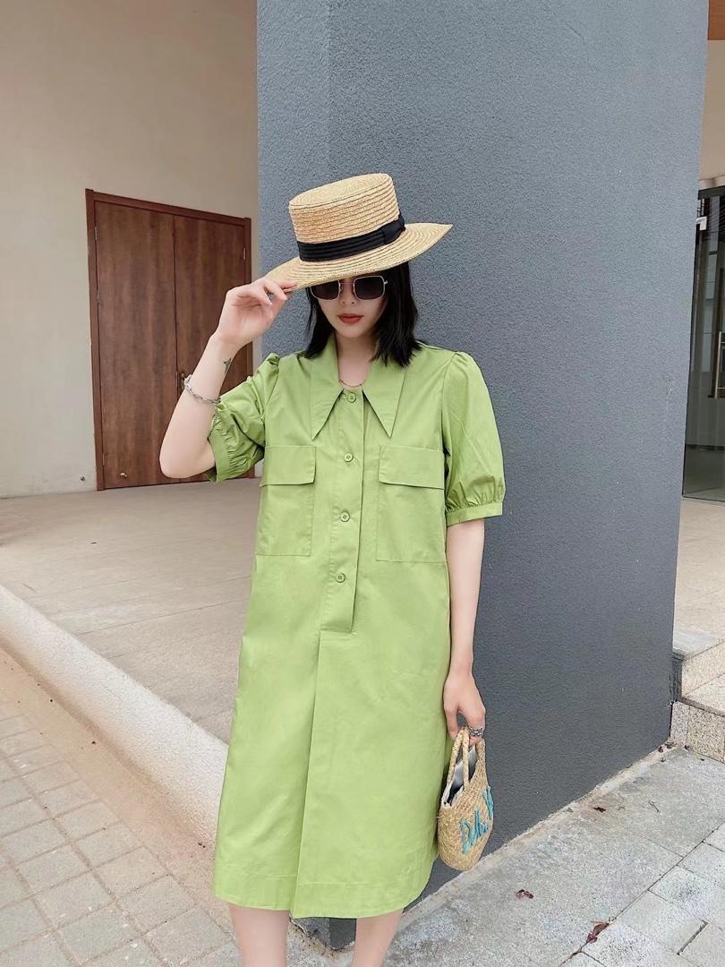 ［爱美欧］夏季新款衬衫连衣裙，女装衬衫，爱美欧